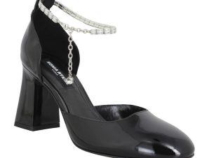 Γόβες Sonia Rykiel Honfleur Anklet Cuir Vernis Femme Noir