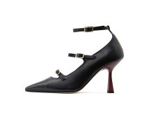 Γόβες Paola Ferri LEATHER MARY JANE HIGH HEEL PUMPS WOMEN