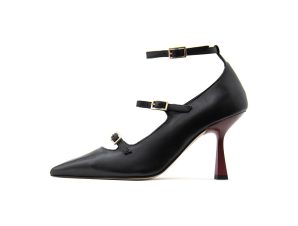 Γόβες Paola Ferri LEATHER MARY JANE HIGH HEEL PUMPS WOMEN